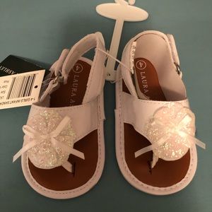 White sandals